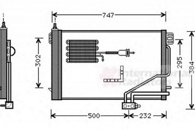 VAN WEZEL 30005298 -  Конденсатор, кондиционер